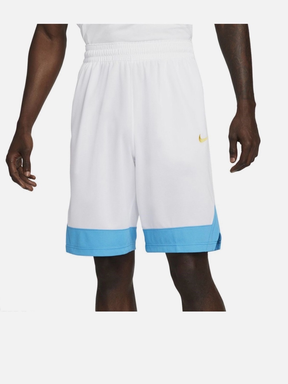 NEW Nike Men's White/Photo Blue Dri-FIT Icon Basketball Shorts( AJ3914-103) 4XL